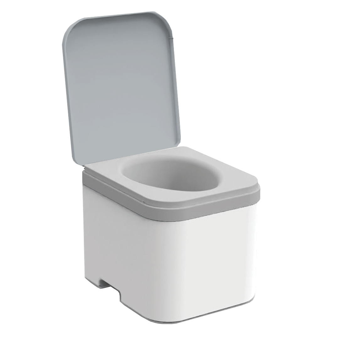 OGO Nomad NZ Composting Toilet, Lid Open, Grey Lid