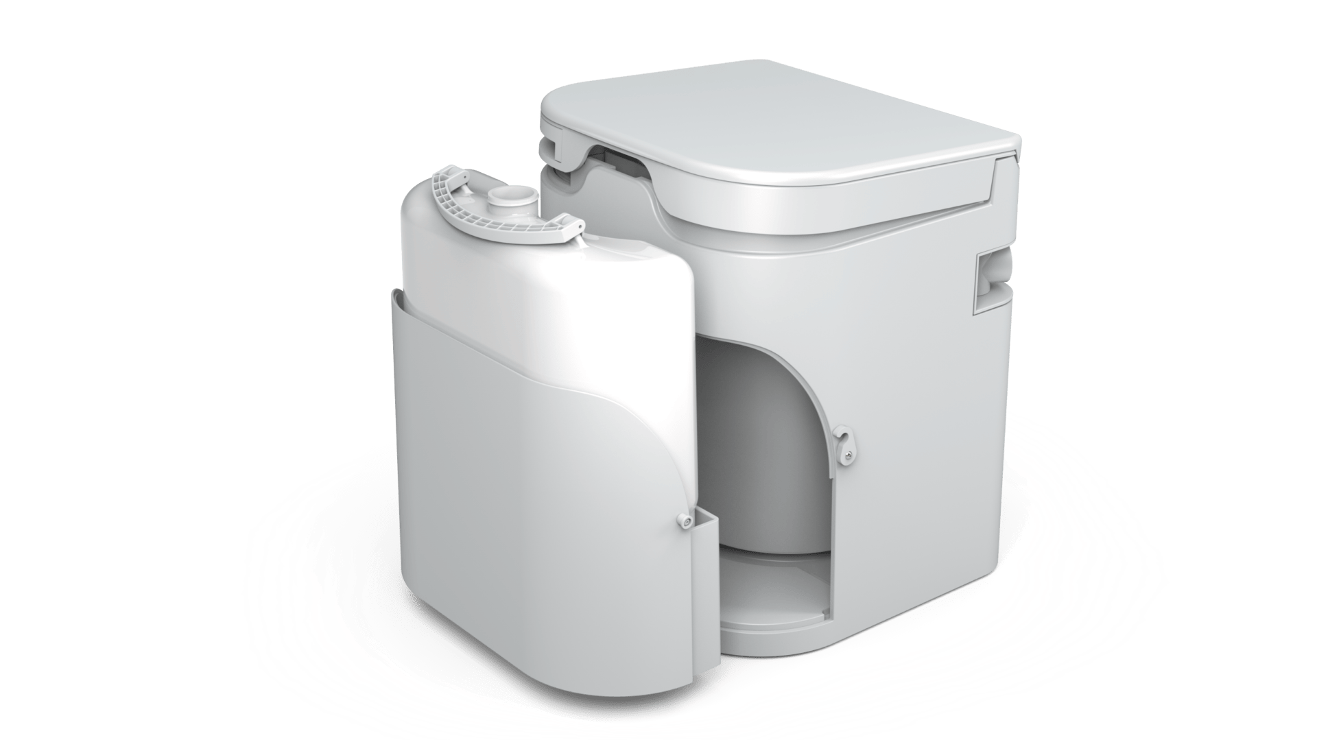 OGO Origin Composting Waterless Toilet, Liquid Bottle Removed
